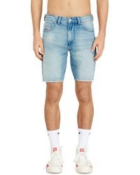 DIESEL - Slim Denim Shorts With Organic Cotton - Lyst