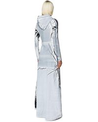DIESEL - Hoodie Dress With Shadowy Over Print - Lyst