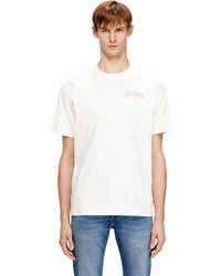 DIESEL - Regular Cotton T-Shirt With Embroidery - Lyst