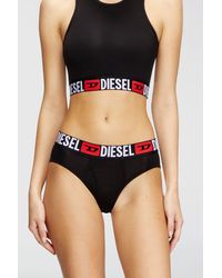 DIESEL - Three-Pack Briefs With Maxi-Logo Waist - Lyst