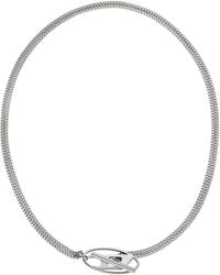 DIESEL - Stainless Steel Chain Necklace - Lyst
