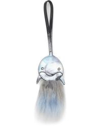 DIESEL - Dolphin Bag Charm With Fluffy Tail - Lyst