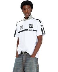 DIESEL - Cotton T-Shirt With Contrast Graphic Prints - Lyst
