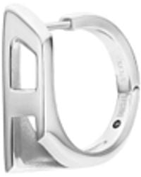 DIESEL - Stainless Steel Hoop Earring - Lyst