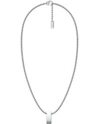 DIESEL - Stainless Steel Pendant Necklace - Lyst