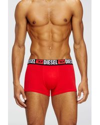 DIESEL - Three-Pack Of All-Over Logo Waist Boxers - Lyst