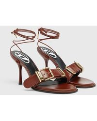 DIESEL - D-Cocco-Ankle-Wrap Sandals - Lyst