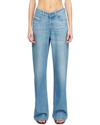 DIESEL - Regular Jeans High Waist 1971 D-Sent, Dark, Button Fly - Lyst
