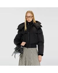 DIESEL - Wrinkled-Nylon Down Puffer Jacket With Detachable Hood - Lyst