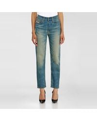 DIESEL - Regular Jeans High Waist 1981 D-Went, Medium, Button Fly - Lyst