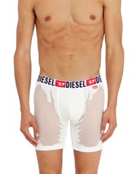 DIESEL - Boxer Largos Con Efecto Devoré Translúcido - Lyst