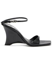 DIESEL - D-Amber-Wedge Sandals - Lyst