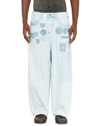 DIESEL - Relaxed Jeans Regular Waist 1997 D-Enim-M, Light, Button Fly - Lyst