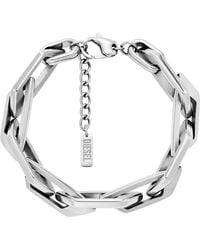 DIESEL - Pulsera De Cadena De Acero Inoxidable - Lyst