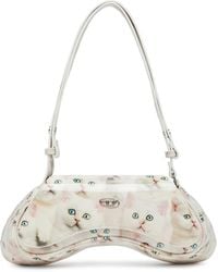 DIESEL - Play-Schultertasche Mit Glänzendem Pu-Print - Lyst