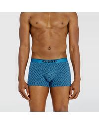 DIESEL - Three-Pack Of Stretch Cotton Trunks With Monogram - Lyst