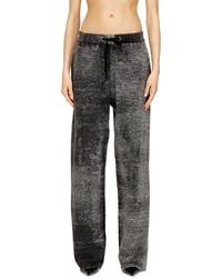 DIESEL - Reverse-Print Knitted Wool Track Pants - Lyst