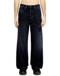 DIESEL - Relaxed Jeans Low Waist 2001 D-Macro, /Dark, Button Fly - Lyst