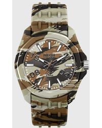DIESEL - Stinger Camo Silicone Watch - Lyst