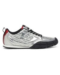 DIESEL - S-Pagodha-Quilted Metallic Sneakers - Lyst