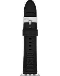 DIESEL - Black Silicone Band For Apple Watch, 42/44/45mm - Lyst