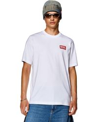DIESEL - T-shirt With Logo Patch - Lyst