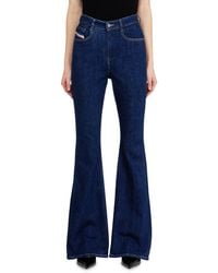 DIESEL - Bootcut Jeans High Waist 1973 D-Partt, Dark, Zip Fly - Lyst