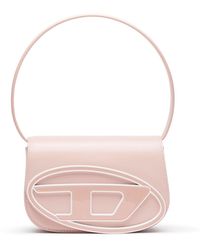 DIESEL - 1dr - Iconic Shoulder Bag In Pastel Leather Misty Rose - Lyst