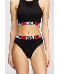 DIESEL - Three-Pack Briefs With Maxi-Logo Waist - Lyst