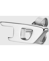 DIESEL - Stainless Steel Stud Earring - Lyst