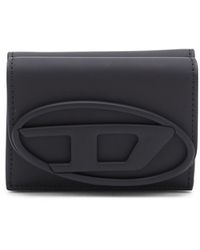 DIESEL - Tri-fold Wallet In Matte Leather - Lyst
