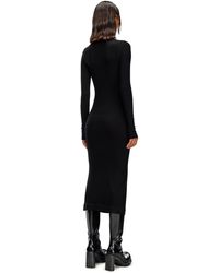 DIESEL - Midi-Kleid Mit Stehkragen - Lyst
