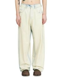 DIESEL - Relaxed Jeans Regular Waist 1997 D-Enim-M, Light, Button Fly - Lyst