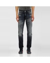 DIESEL - Slim Jeans Regular Waist 2019 D-Strukt, /Dark, Zip Fly - Lyst