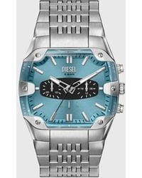 DIESEL - Spiked Cushion Stainless Steel Watch - Lyst