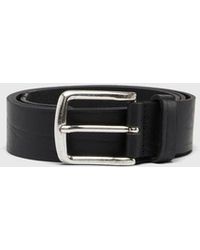 DIESEL - Cinturón 3.9 Cm En Piel Tratada Con Logotipo De - Lyst