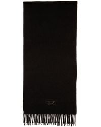 DIESEL - Wool-Blend Scarf With Fringed Edges - Lyst