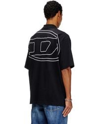 DIESEL - Polo Shirt With Maxi Oval D Embroidery - Lyst