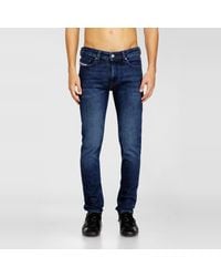 DIESEL - Skinny Jeans Low Waist 1979 Sleenker, Dark, Zip Fly - Lyst