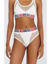 DIESEL - Briefs With Sheer Devoré Effect - Lyst