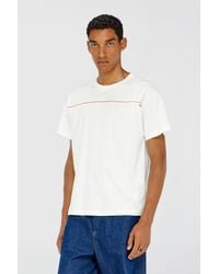DIESEL - T-Shirt With Contrast Piping - Lyst