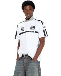 DIESEL - Cotton T-Shirt With Contrast Graphic Prints - Lyst