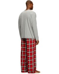 DIESEL - Ensemble De Pyjama En Coton Avec Pantalon À Carreaux - Lyst