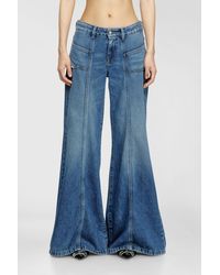 DIESEL - Flare Jeans Low Waist D-Akii, Medium, Zip Fly - Lyst