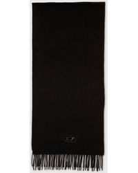 DIESEL - Wool-Blend Scarf With Fringed Edges - Lyst