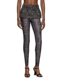 DIESEL - Bouclé Skirt With Leggings - Lyst