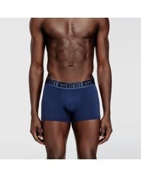 DIESEL - Three-Pack Of Stretch Cotton Boxer Briefs With Tonal Waistband - Lyst