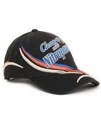 DIESEL Baseball Cap With Racing Embroidery - Black