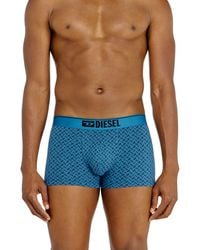 DIESEL - Three-Pack Of Stretch Cotton Trunks With Monogram - Lyst