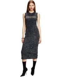 DIESEL - Abito Senza Maniche Con Dettaglio Zip - Lyst
